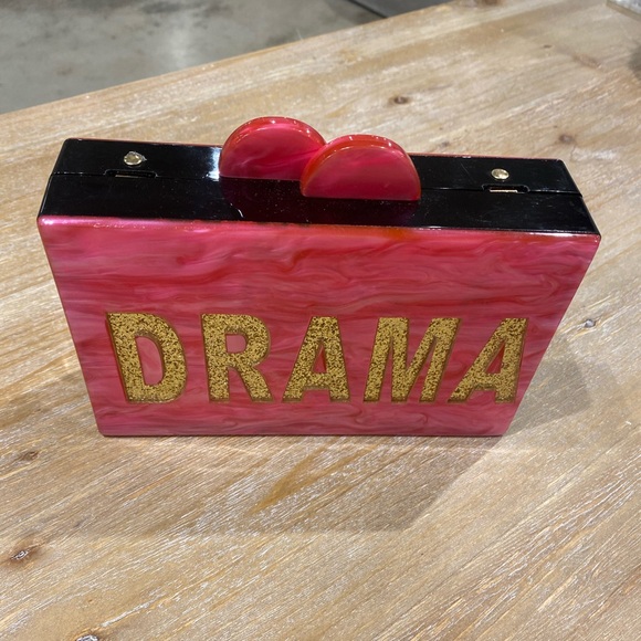 BARI LYNN DRAMA QUEEN SPARKLE ACRYLIC BOX CLUTCH - Picture 3 of 4